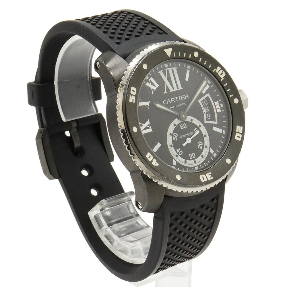 Cartier Calibre de Diver SS Rubber Men's AT Automatic Wristwatch WSCA0006 - Picture 4 of 10